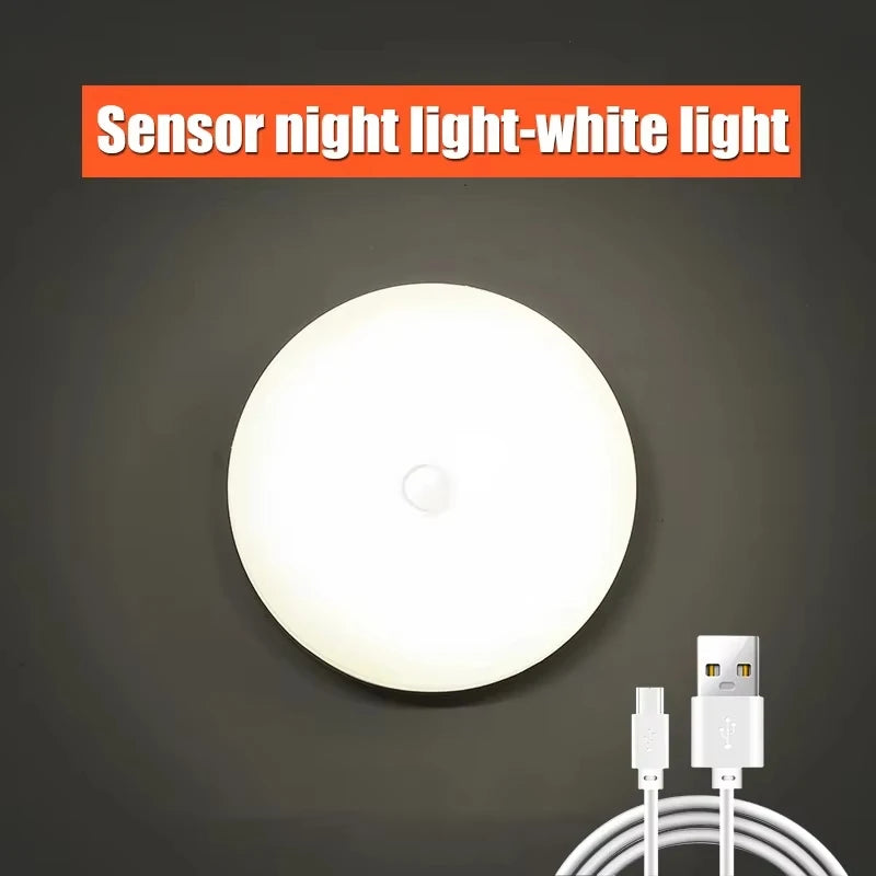 1-8pcs LED Night Lights Plug into Wall,Smart Dark Sensor Automatic Hallway Plug in Lights,Bedroom,Bathroom,Toilet,Stairs,Kitchen - Emitting Color: Round White Light