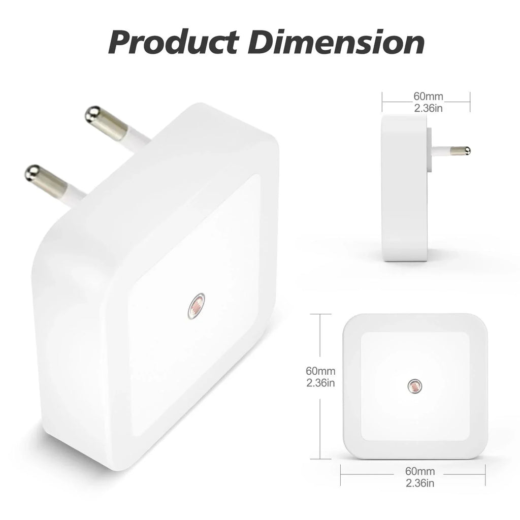 1-8pcs LED Night Lights Plug into Wall,Smart Dark Sensor Automatic Hallway Plug in Lights,Bedroom,Bathroom,Toilet,Stairs,Kitchen