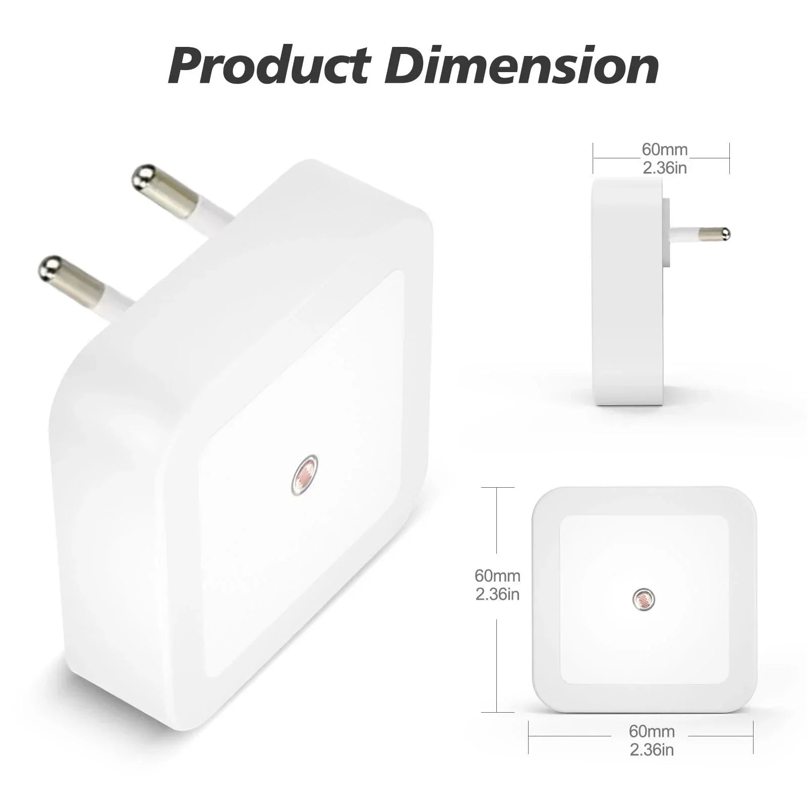 1-8pcs LED Night Lights Plug into Wall,Smart Dark Sensor Automatic Hallway Plug in Lights,Bedroom,Bathroom,Toilet,Stairs,Kitchen