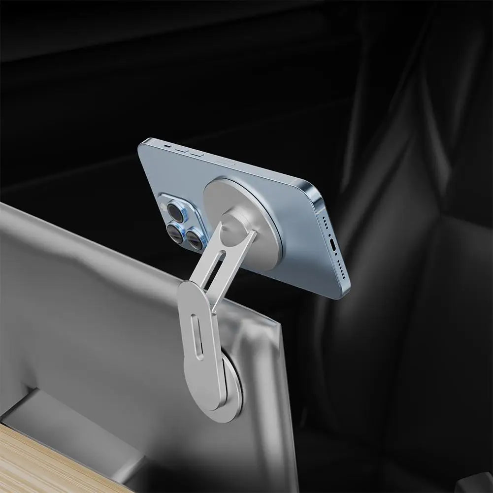 Invisible Magnetic Laptop Phone Holder Computer Monitor Side Cell Phone Slim& Foldable For IPhone16-12 Series Case And All Phone
