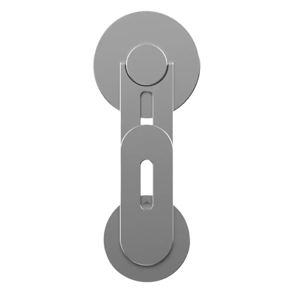 Invisible Magnetic Laptop Phone Holder Computer Monitor Side Cell Phone Slim& Foldable For IPhone16-12 Series Case And All Phone - Color: gray