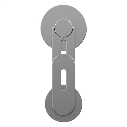 Invisible Magnetic Laptop Phone Holder Computer Monitor Side Cell Phone Slim& Foldable For IPhone16-12 Series Case And All Phone - Color: gray