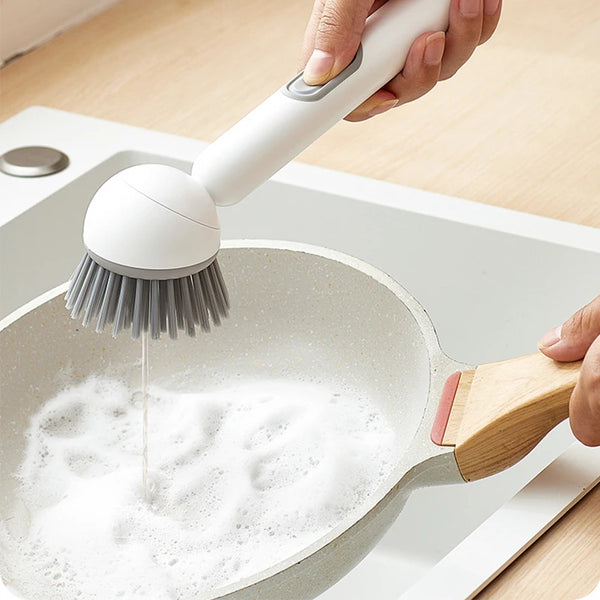 PotJoy Long Handle Scrub Brush