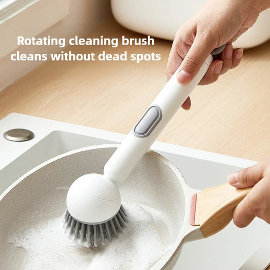 PotJoy Long Handle Scrub Brush